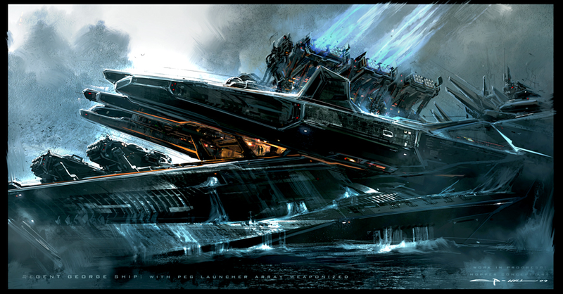 Illustration for article titled The Raw Beauty of Battleship's Alien Concept Art